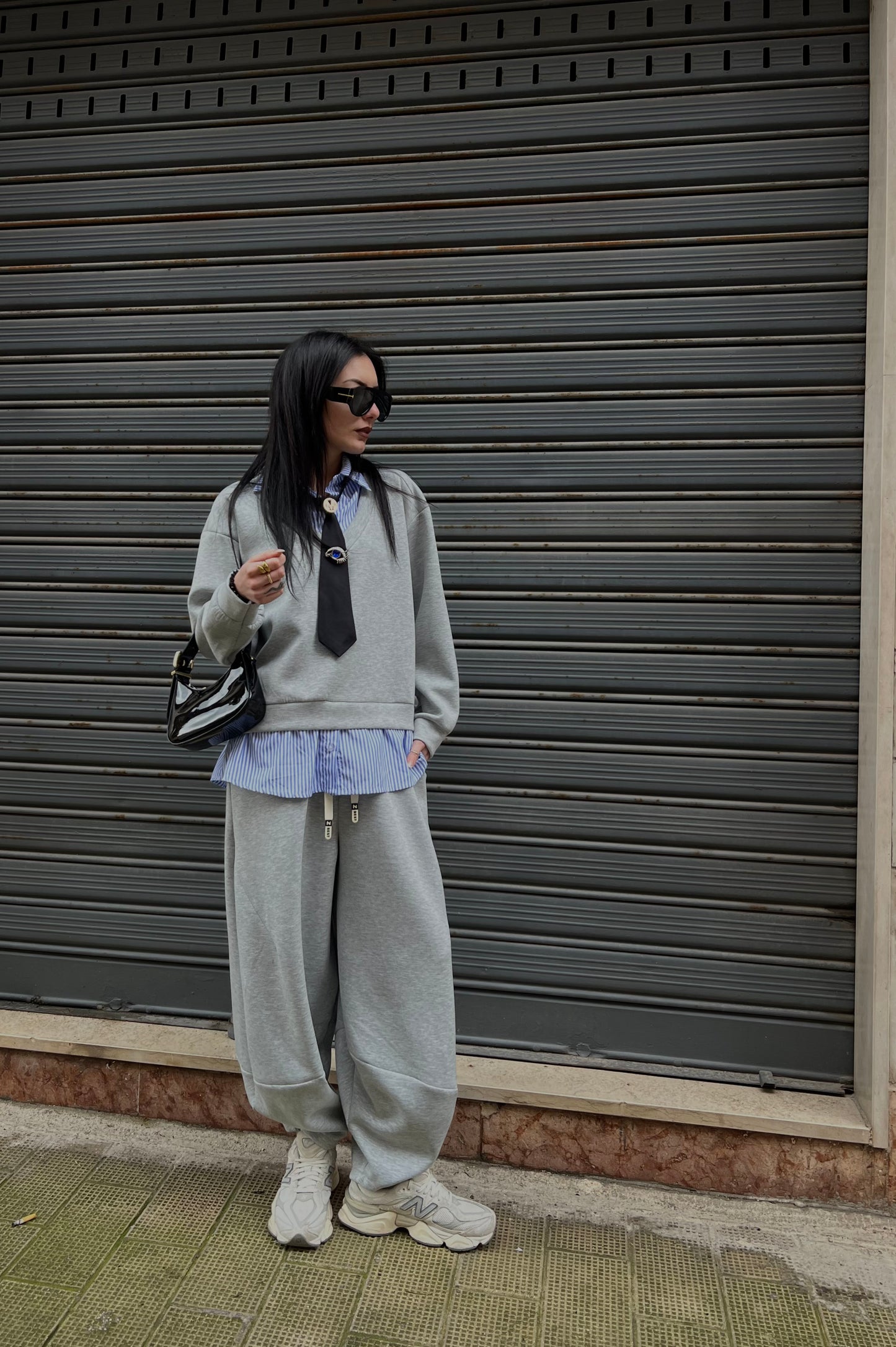 Tuta baggy camicia