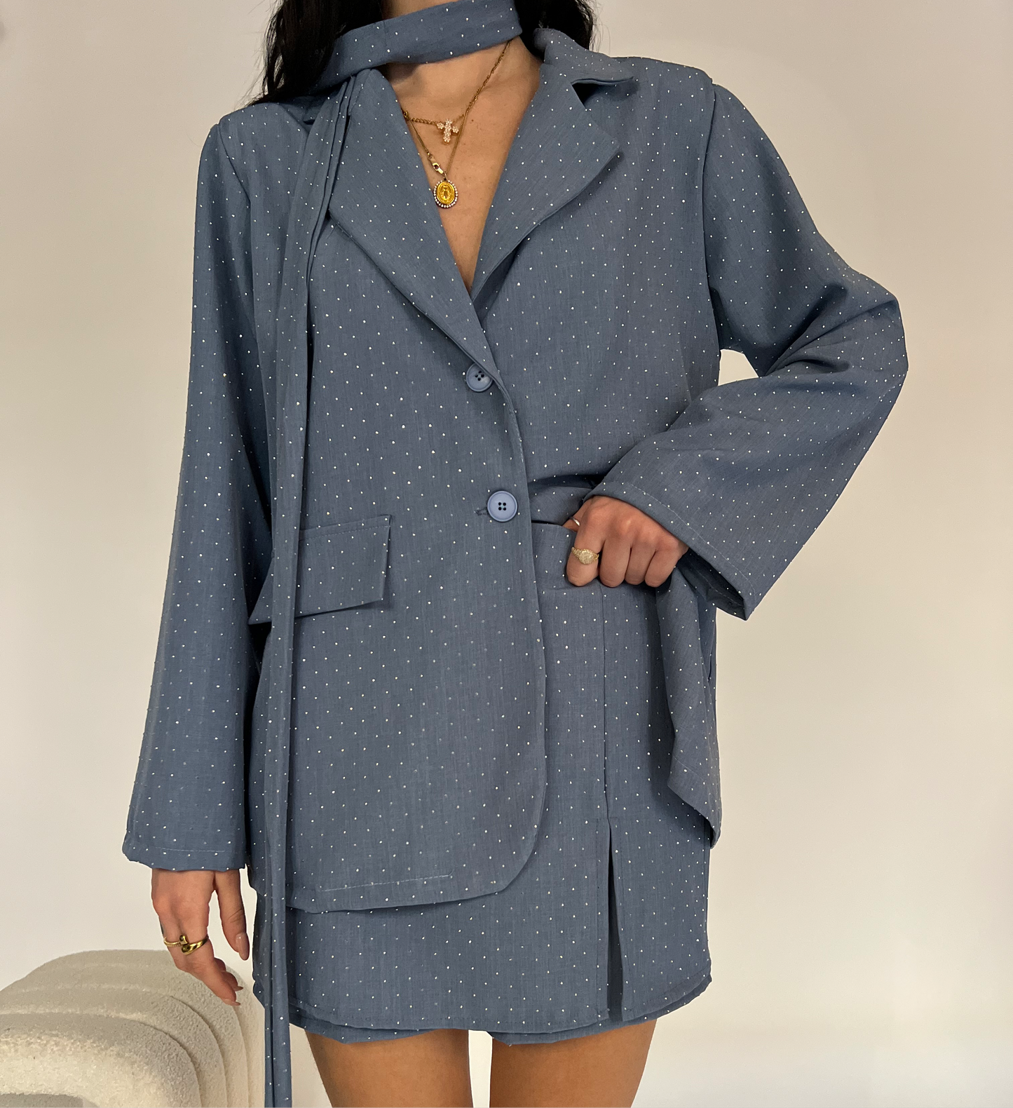 Tailleur strass