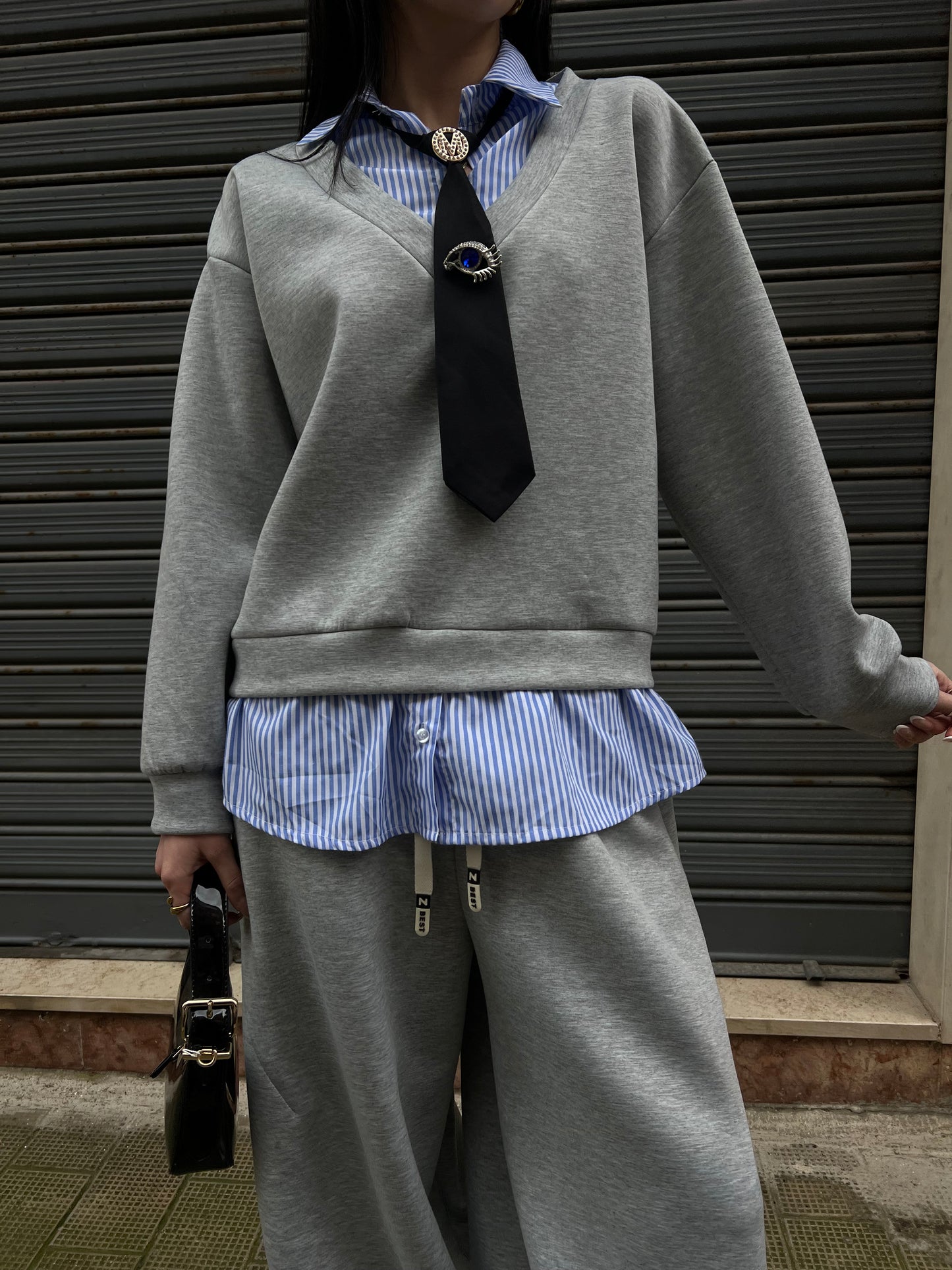 Tuta baggy camicia