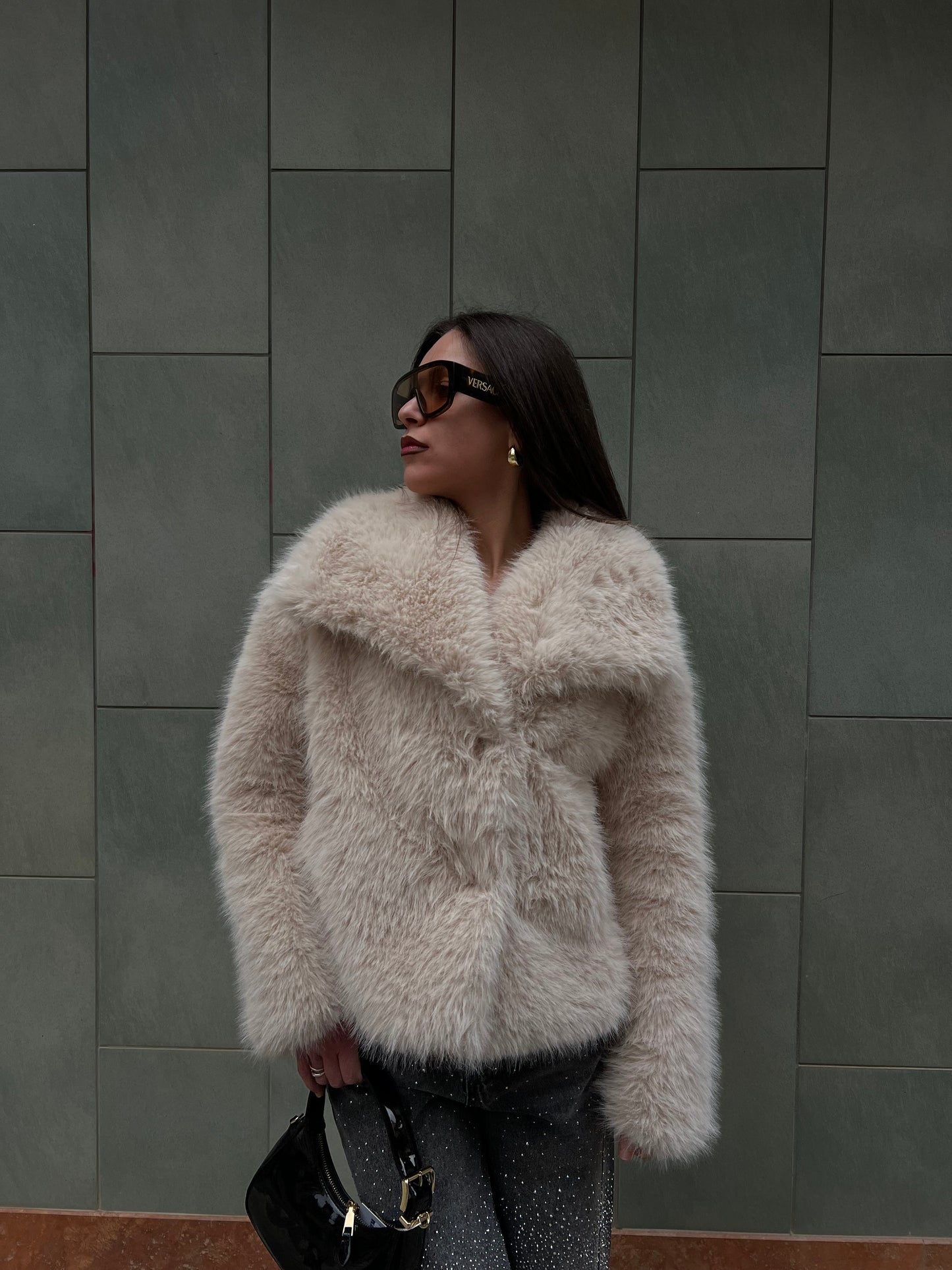 Pelliccia Baby beige