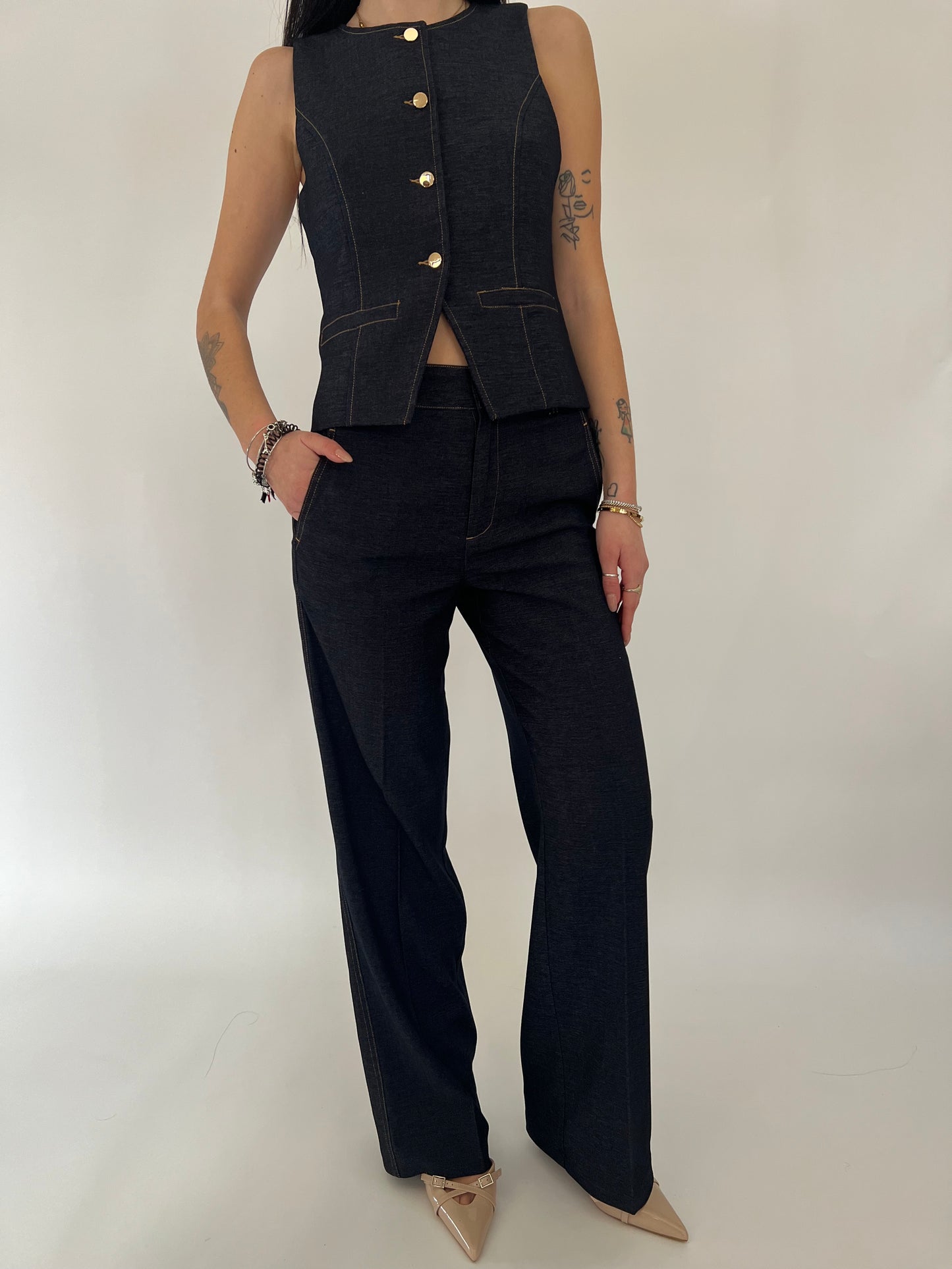 Tailleur denim Sophie