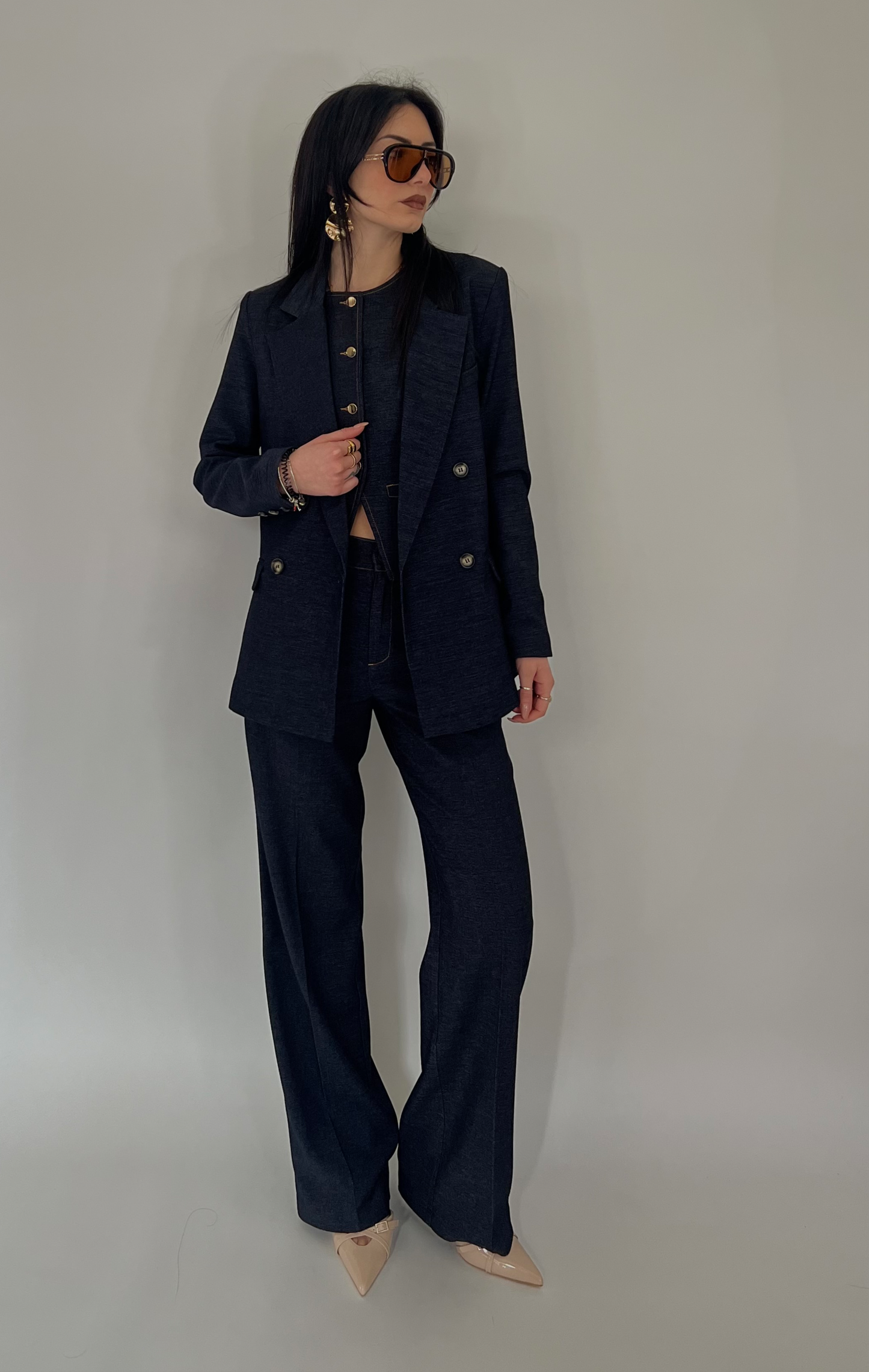 Tailleur denim Sophie