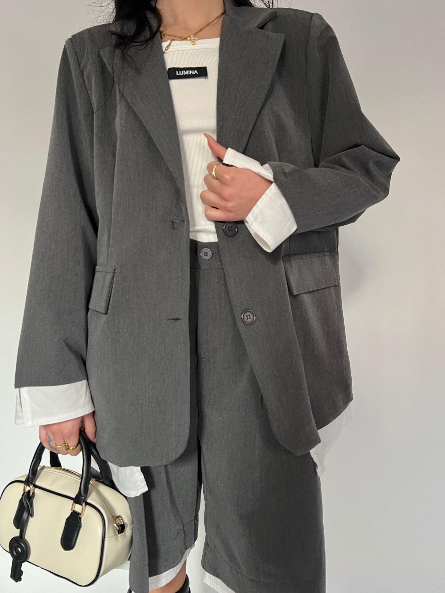 Tailleur Bermuda grey