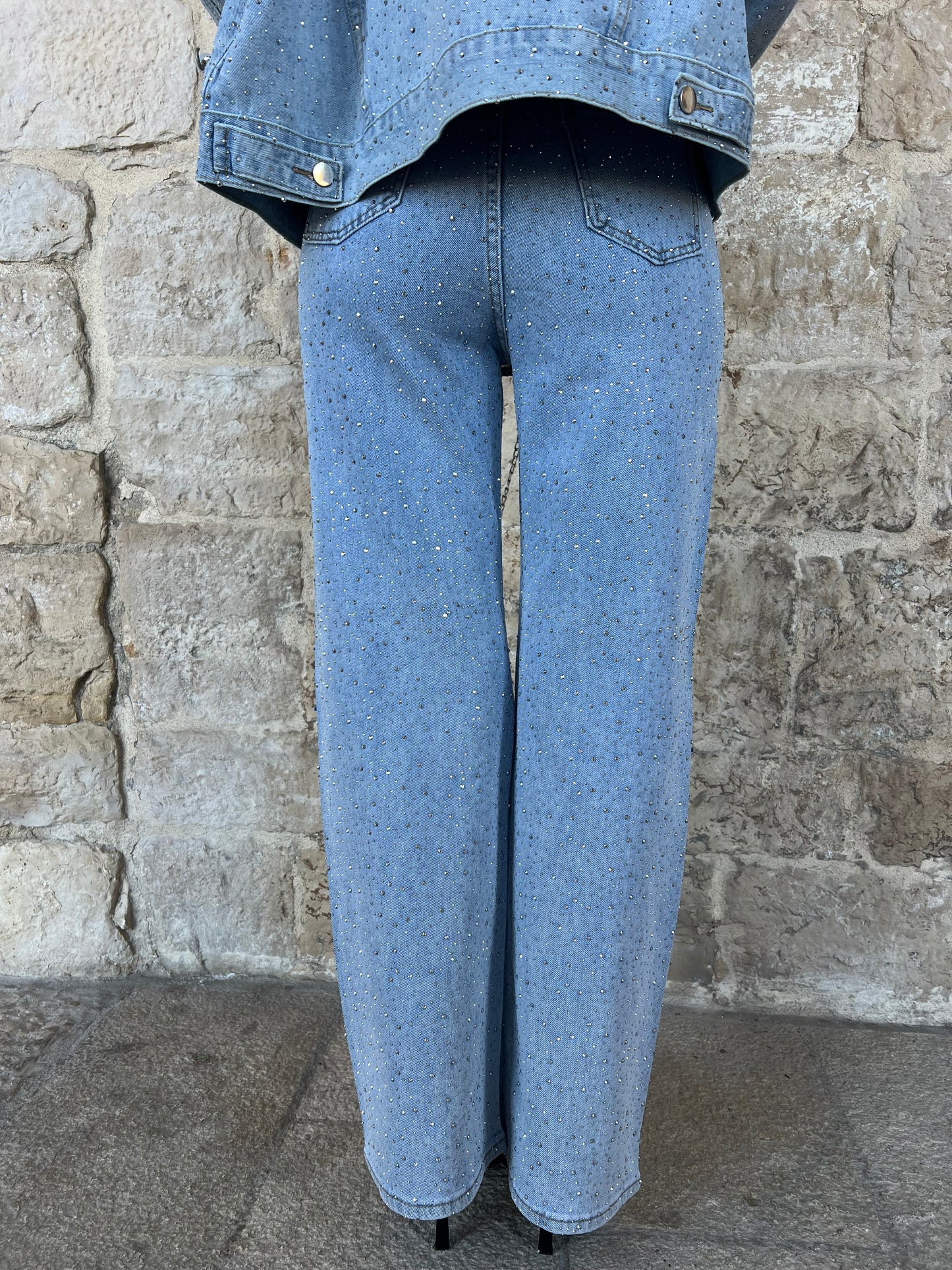 Jeans strass regular