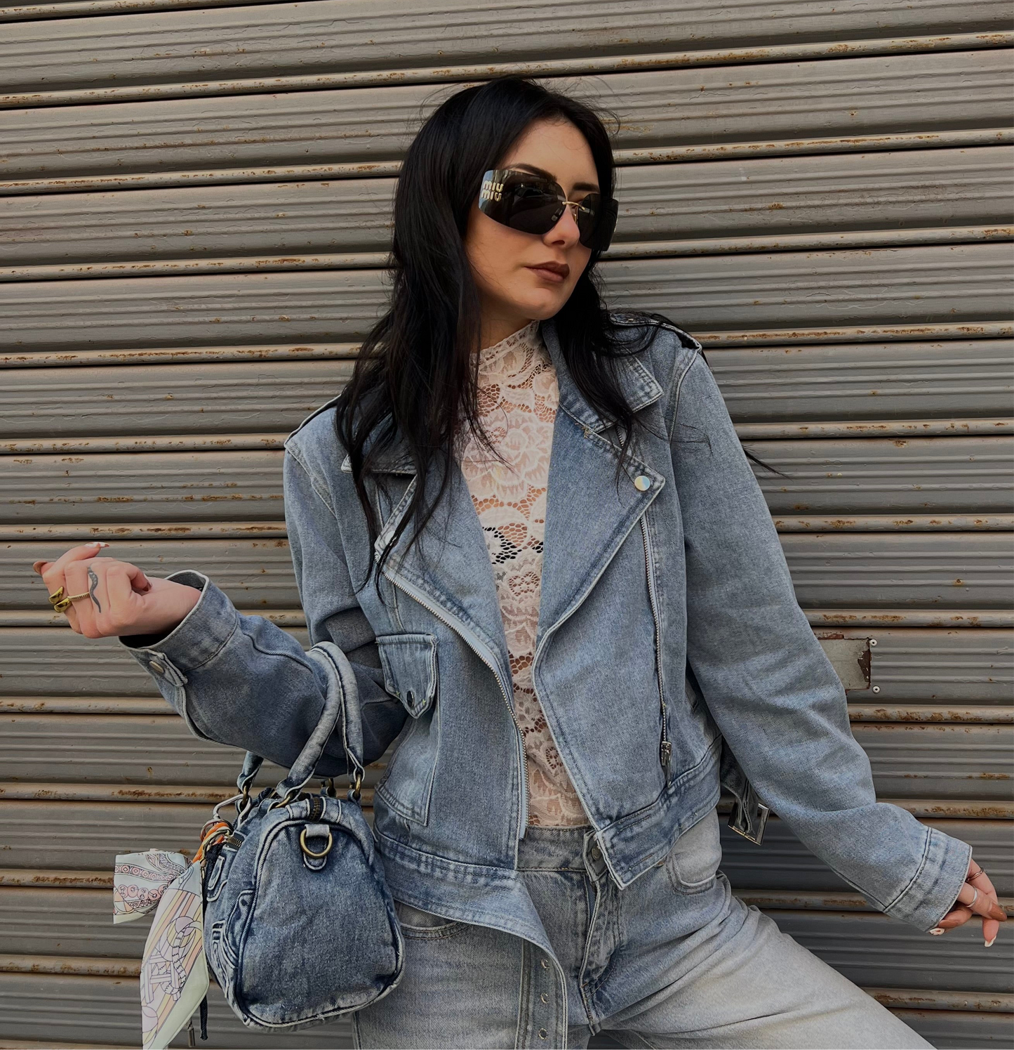 Chiodo denim