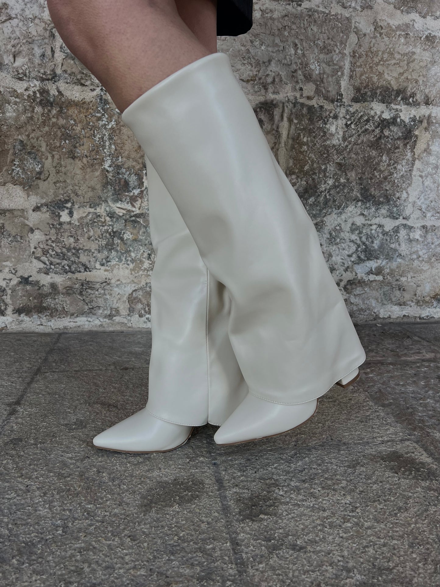 Stivale cream white