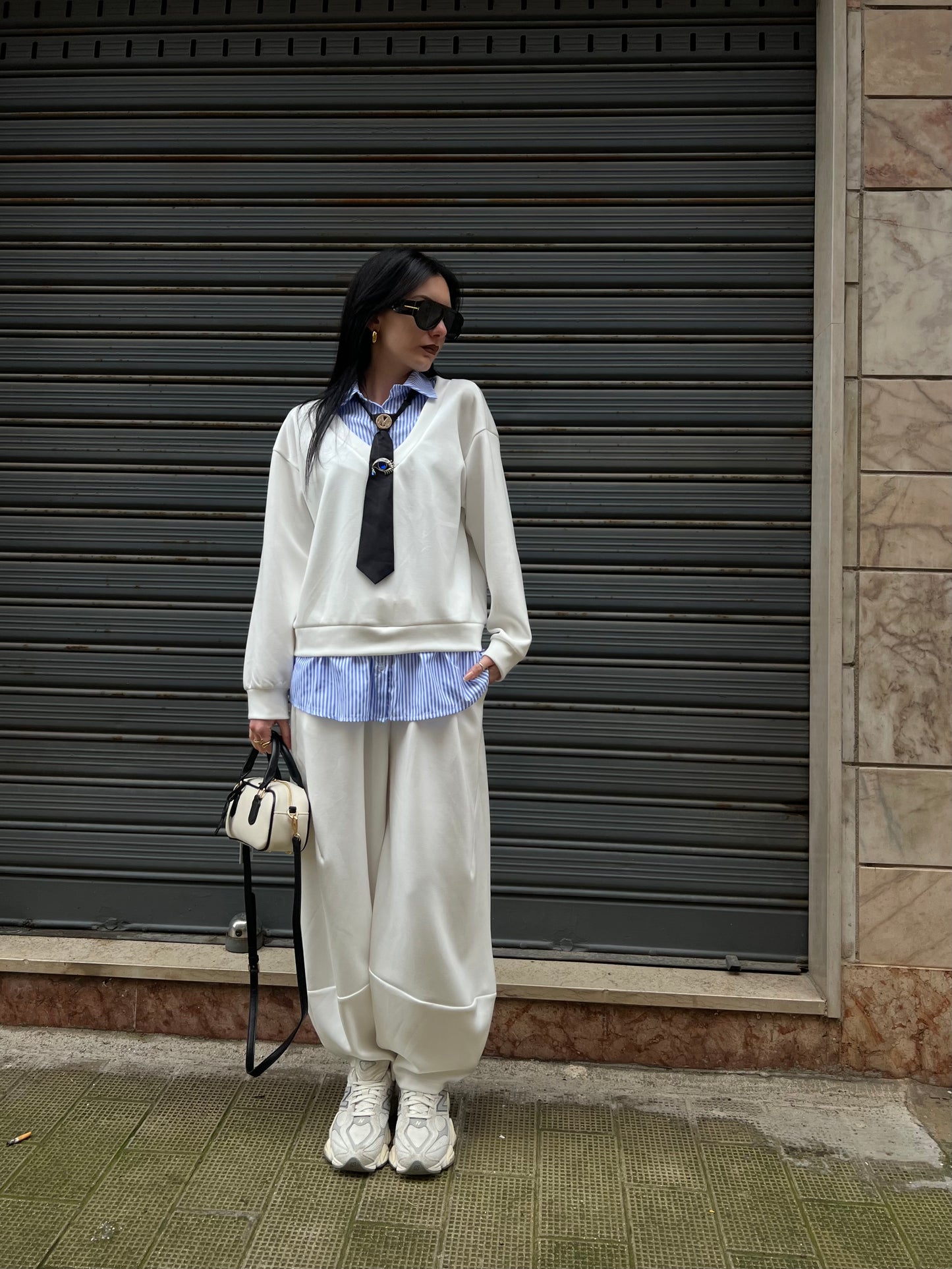 Tuta baggy camicia