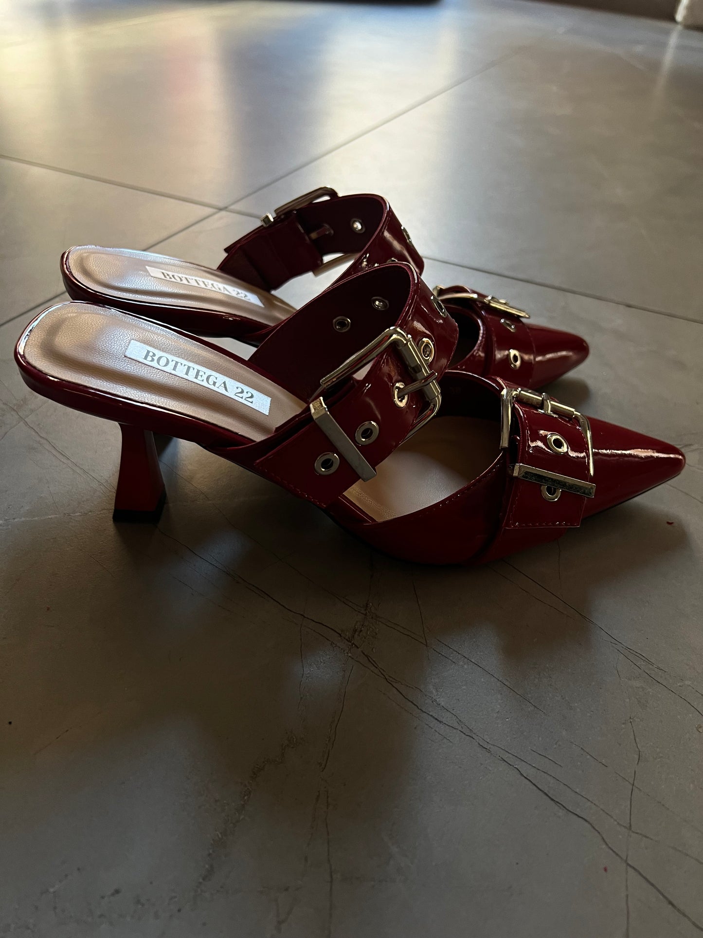 Décolleté Shine Burgundy