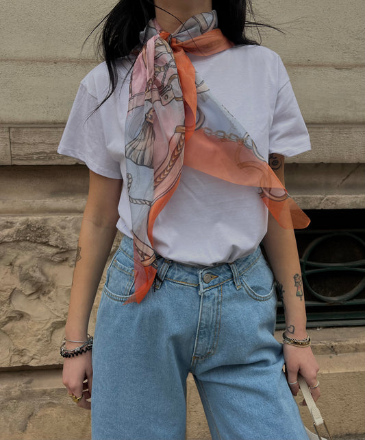 T-shirt foulard