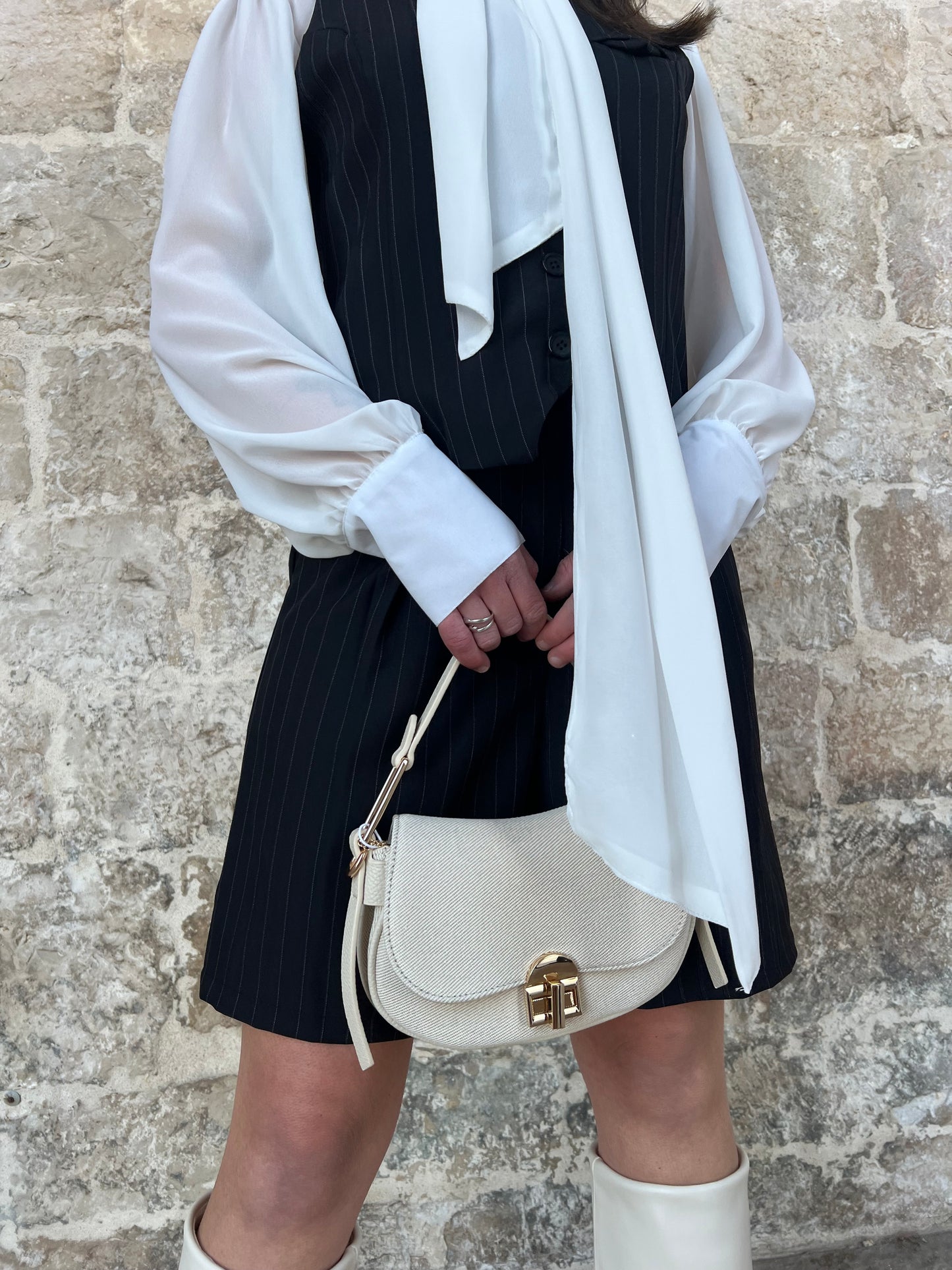Cord-set gilet e bermuda