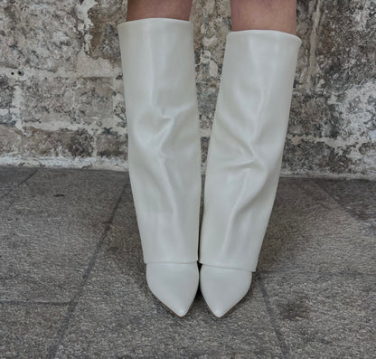 Stivale cream white