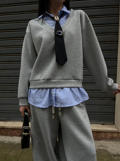Tuta baggy camicia