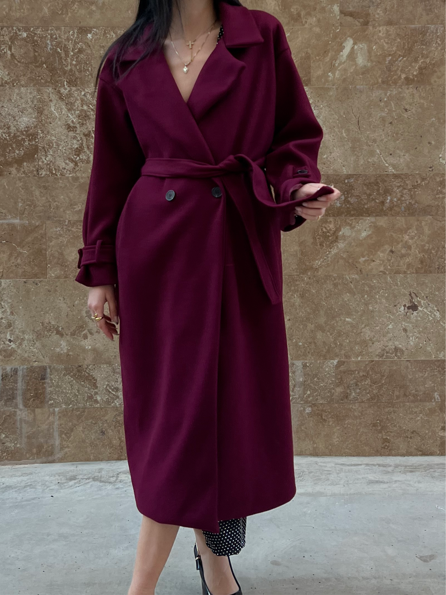 Cappotto cintura