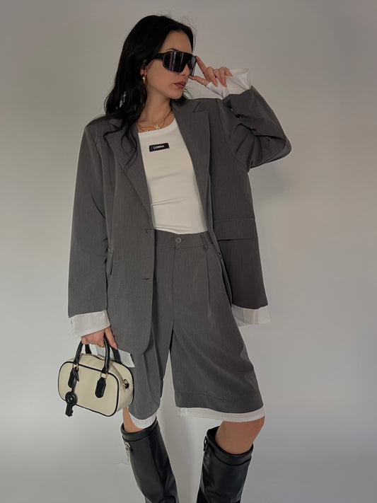 Tailleur Bermuda grey