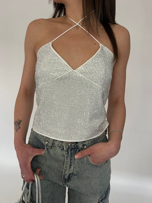 Top Anne strass