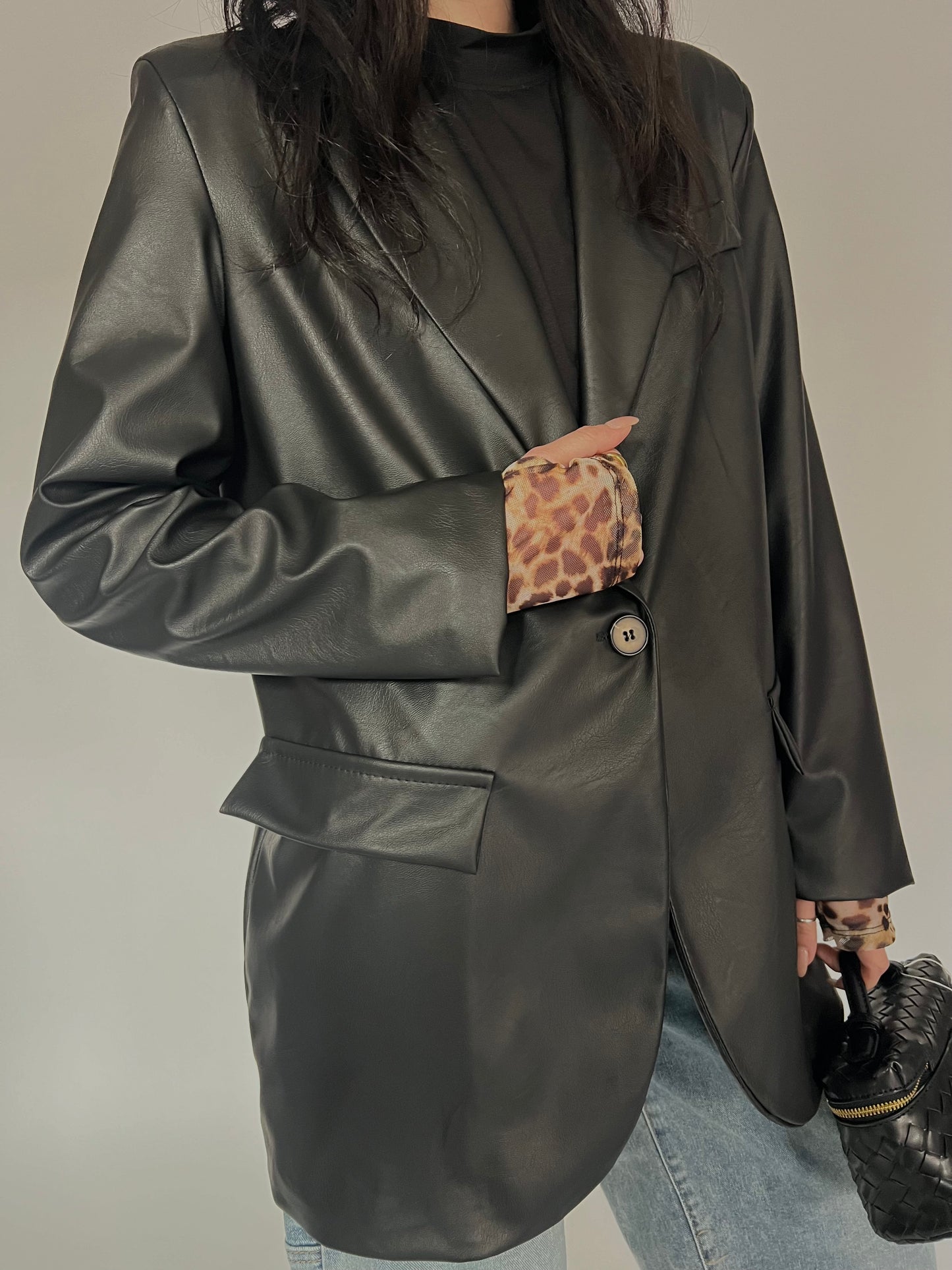 Blazer ecopelle
