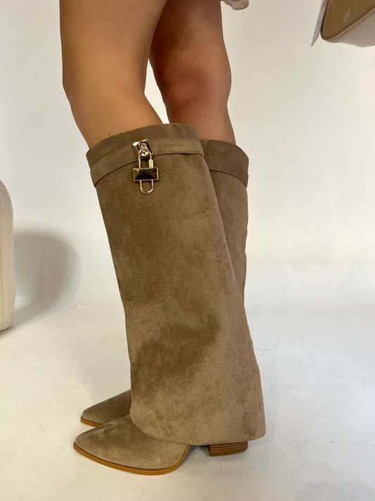 Stivale beige texano