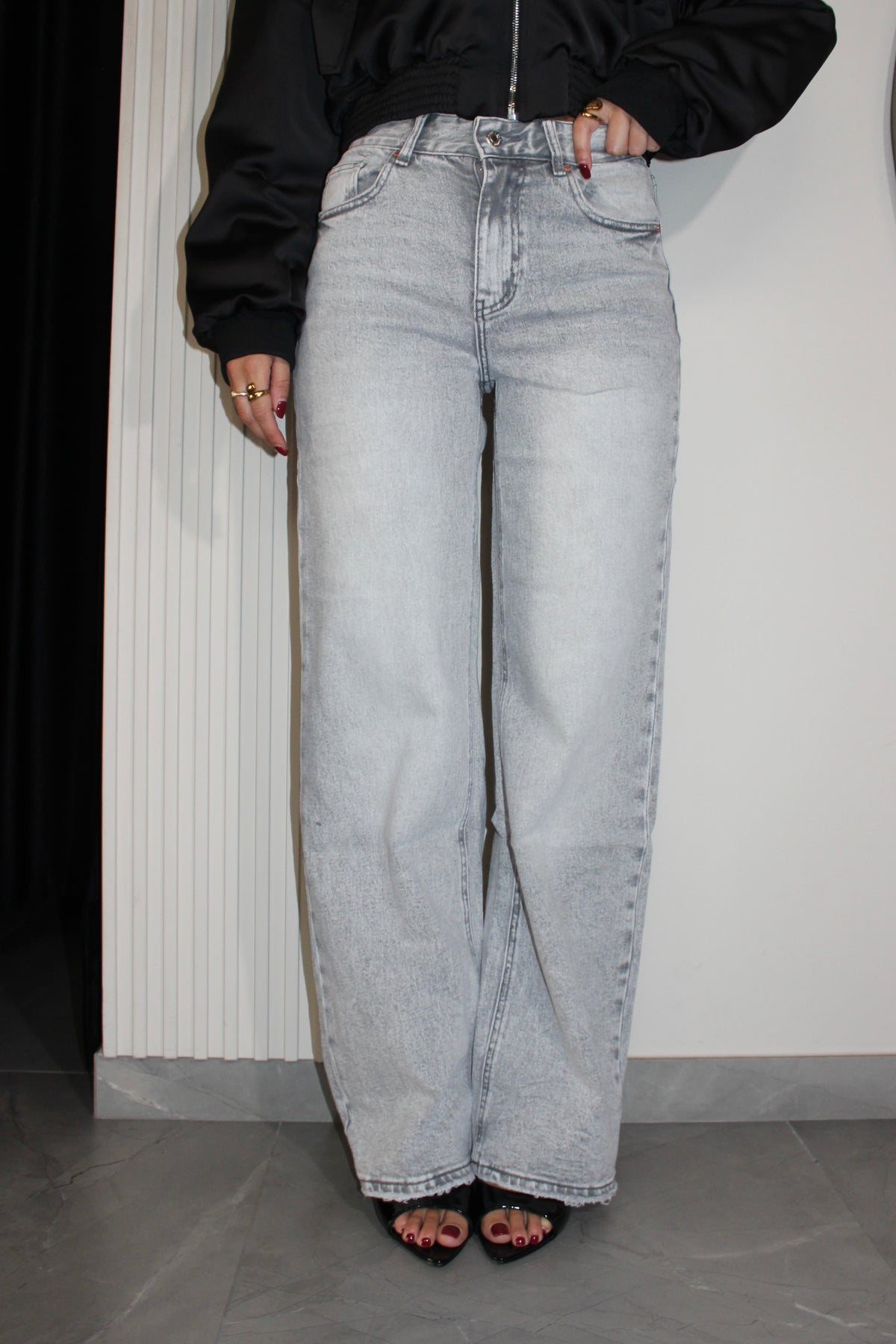 Jeans Wide Grey