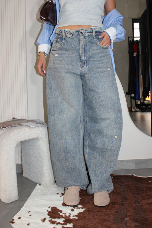 Jeans Ballon revers