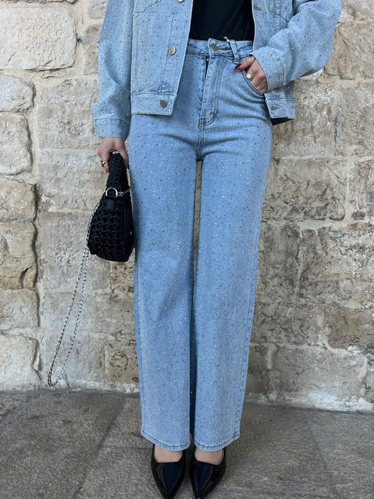 Jeans strass regular