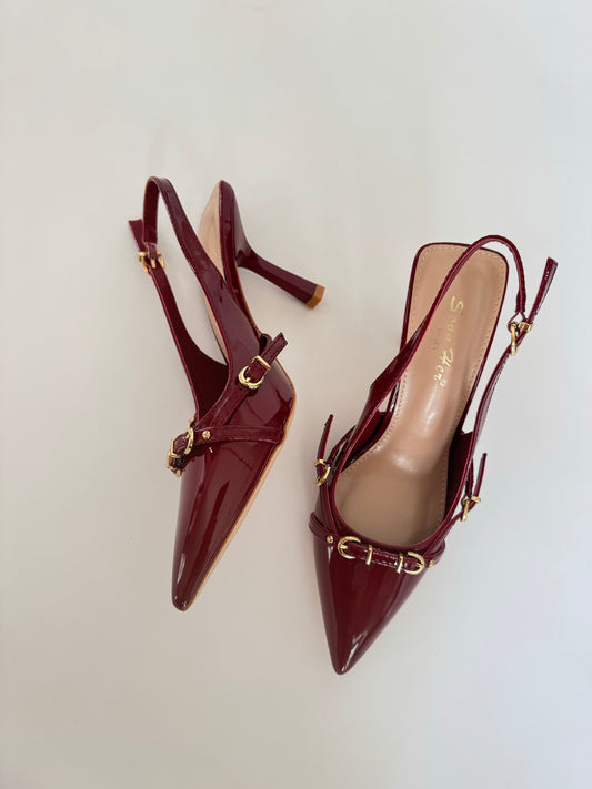 Décolleté burgundy