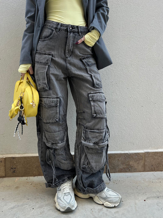 Jeans cargo grey