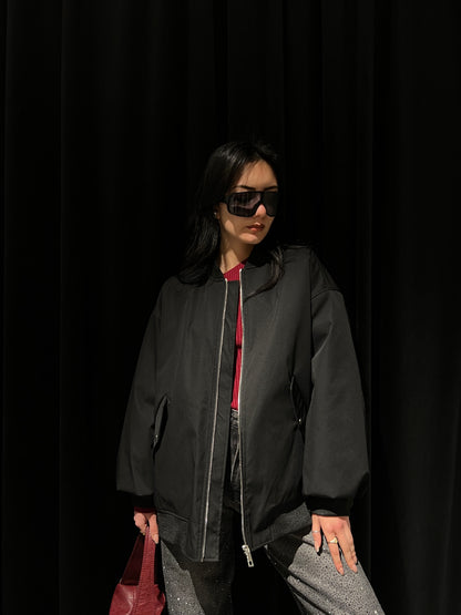 Bomber lumina nero
